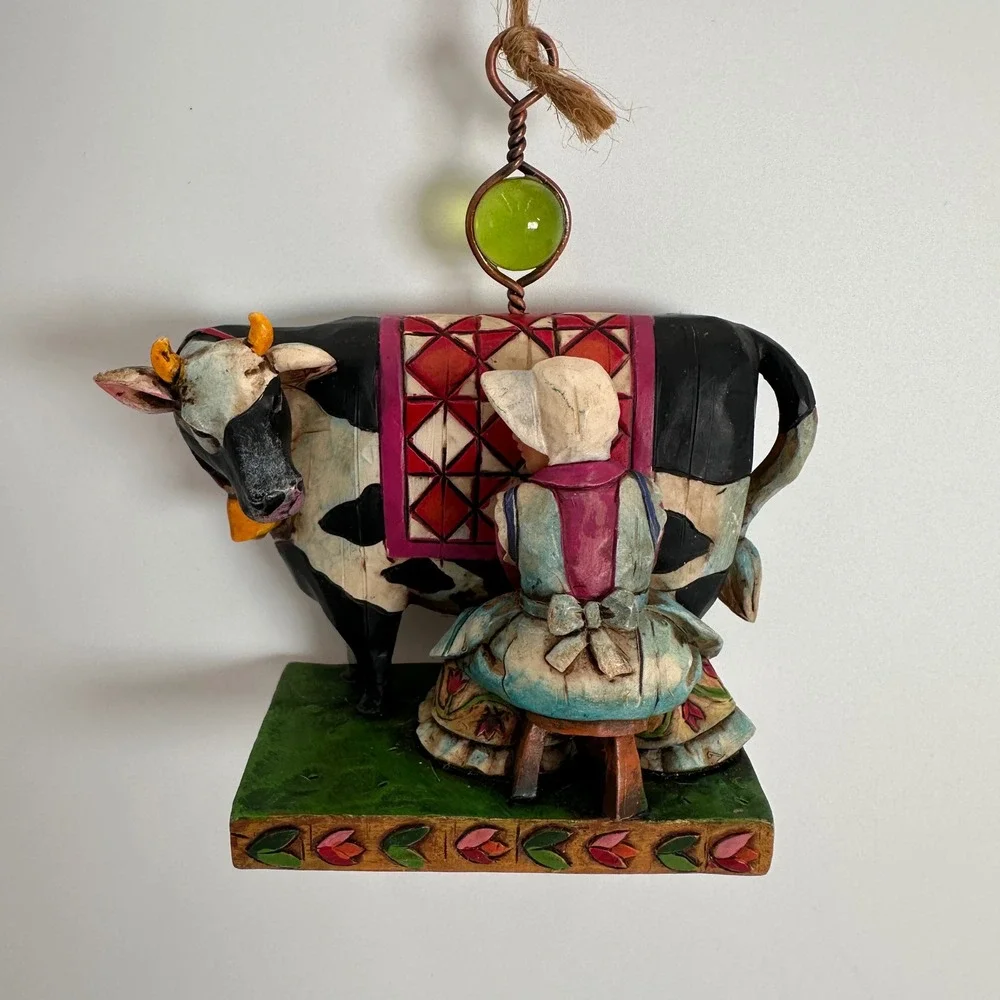 8 Maids Milking Jim Shore Heartwood Creek 12 Days of Christmas Ornament 2005